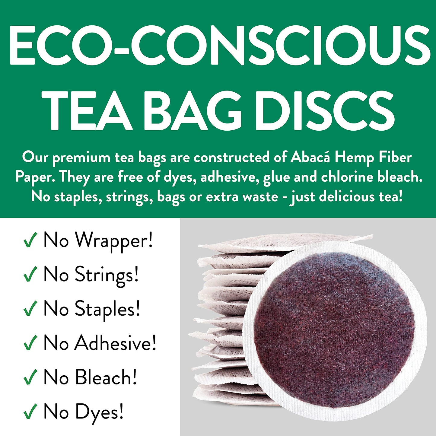 FGO Organic Hibiscus Tea, Eco-Conscious Tea Bags, 100 Count