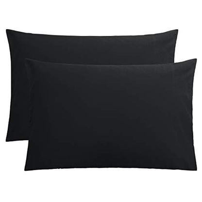 FLXXIE 2 Pack Microfiber Queen Pillow Cases