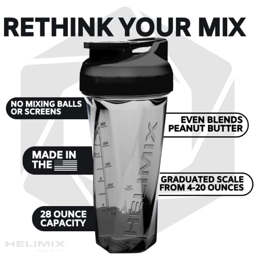 HELIMIX 2.0 Vortex Blender Shaker Bottle Holds upto 28oz