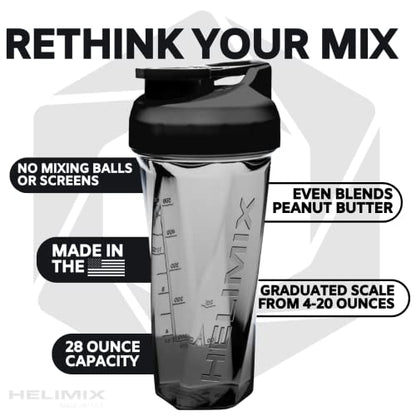 HELIMIX 2.0 Vortex Blender Shaker Bottle Holds upto 28oz