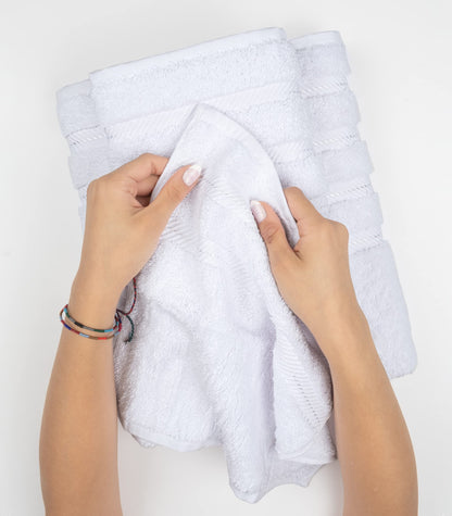 American Soft Linen Luxury 6 Piece Towel Set, 2 Bath Towels 2 Hand Towels 2 Washcloths