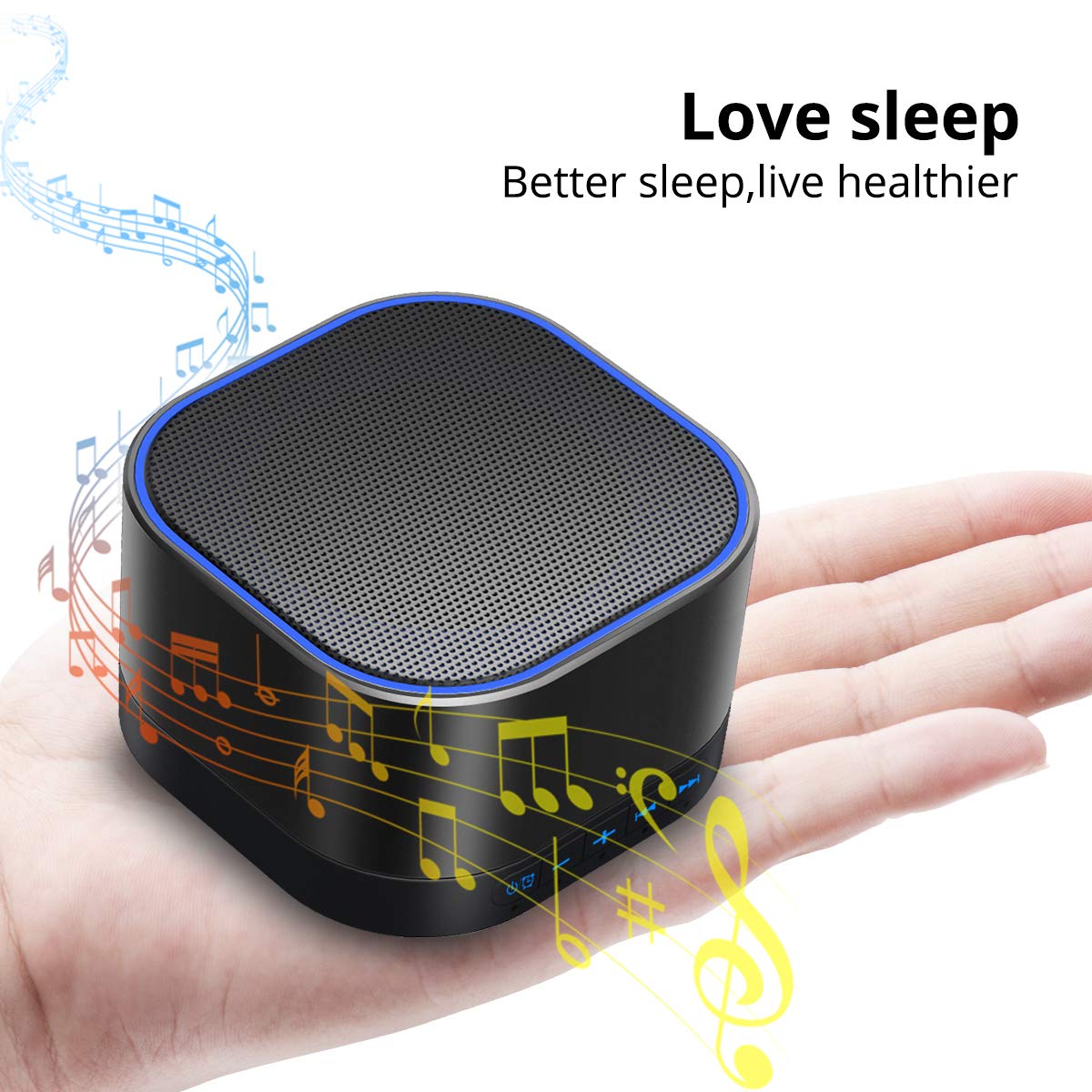 Magicteam Sound Machine White Noise Machine with 20 Non Looping Natural Soothing Sounds