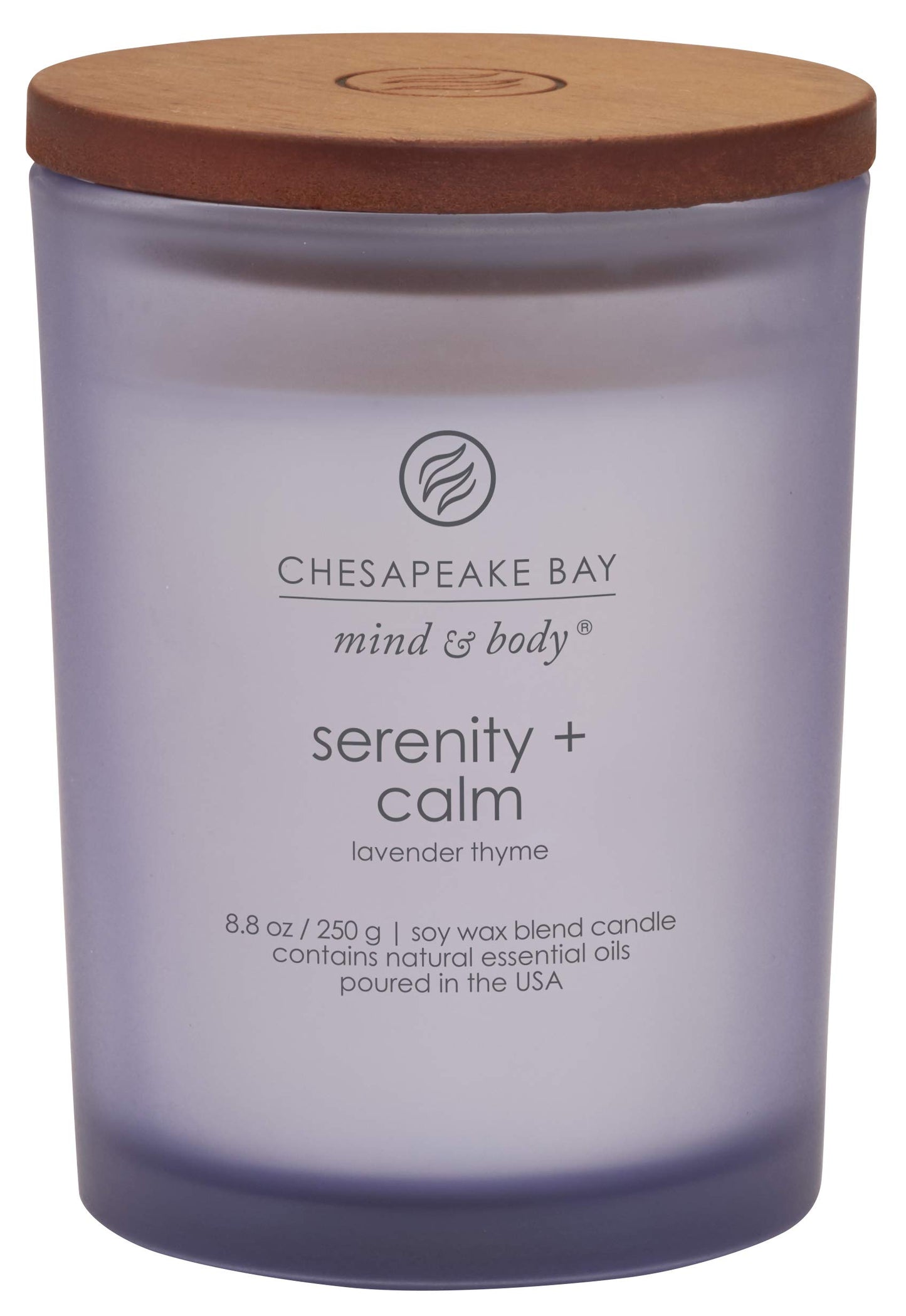 Chesapeake Bay Candle Scented Candle, Serenity + Calm (Lavender Thyme)