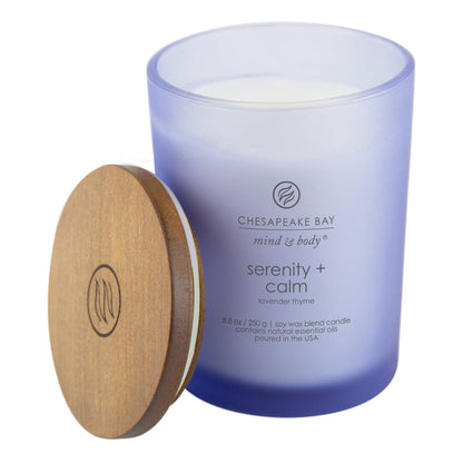 Chesapeake Bay Candle Scented Candle, Serenity + Calm (Lavender Thyme)