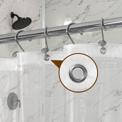 Barossa Design Plastic Shower Liner Clear