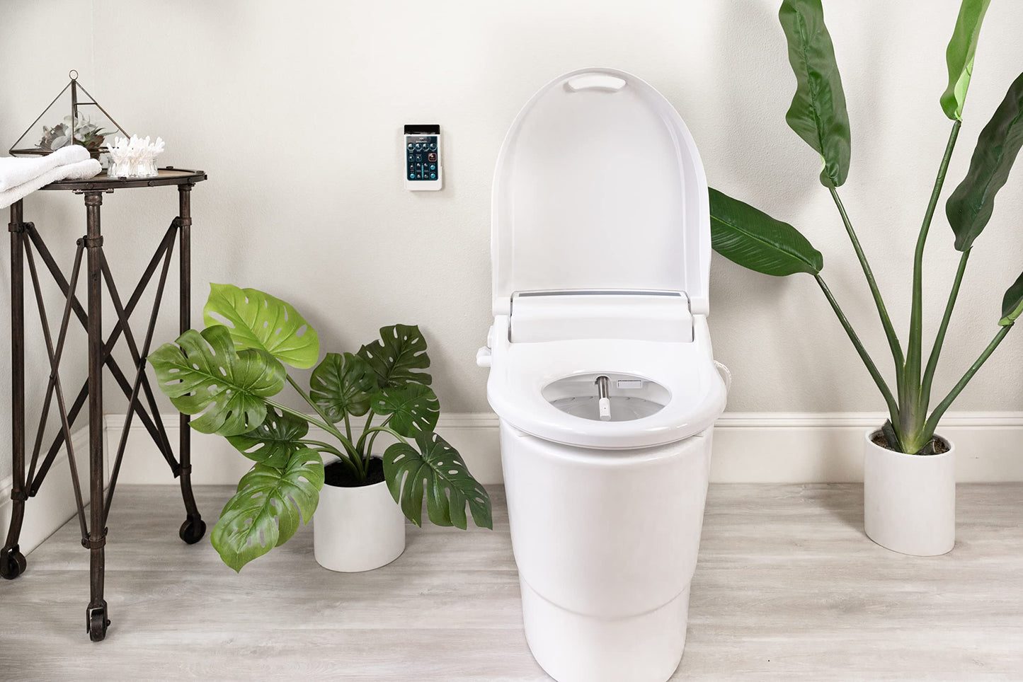 BidetMate 2000 Series Electric Bidet Heated Smart Toilet Seat with Unlimited Heated Water, Wireless Remote, Deodorizer, and Warm Air Dryer - Adjustable and Self-Cleaning - Fits Elongated Toilets