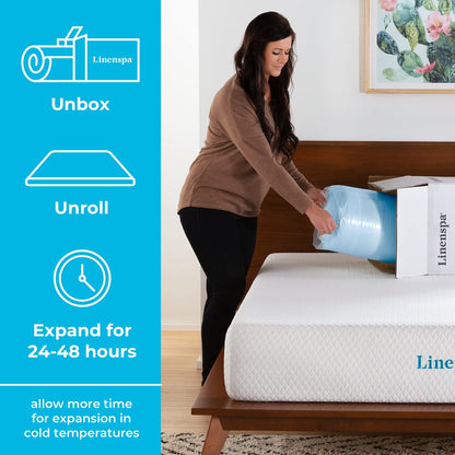 Linenspa 2 Inch Gel Infused Memory Foam Mattress Topper